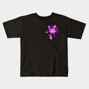 chibi pruple demon girl Kids T-Shirt